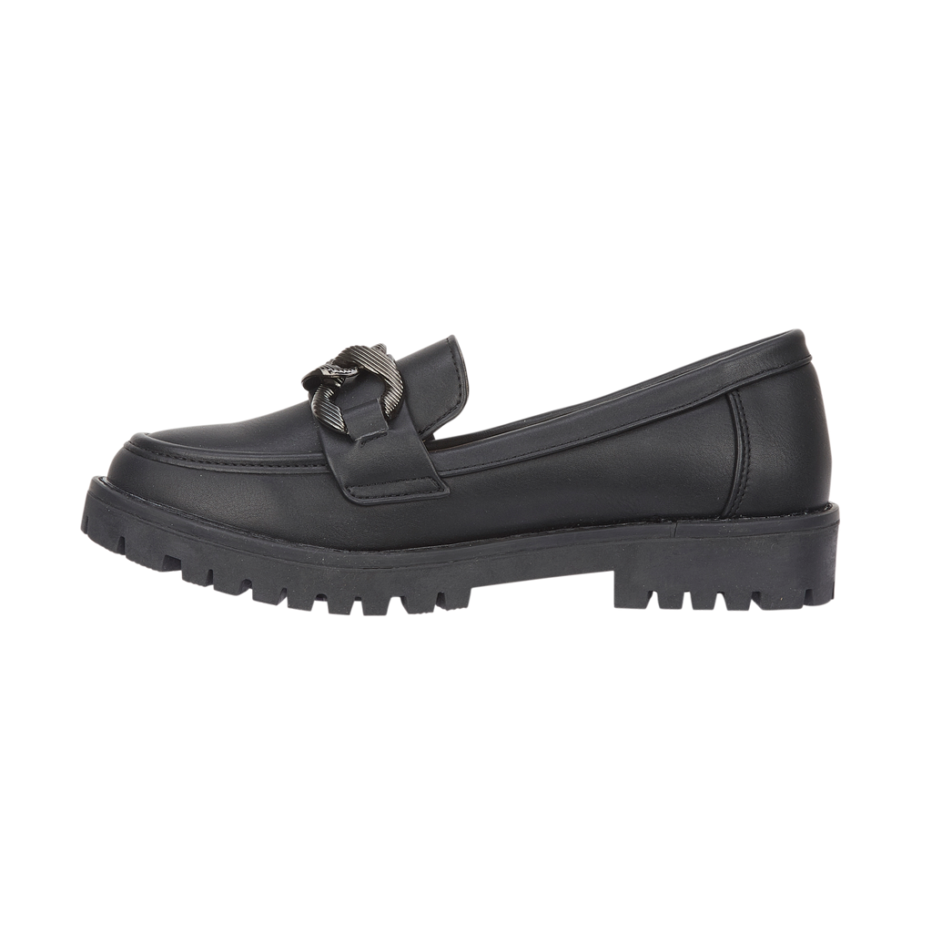 Adeline Chain Mircofibre Loafers