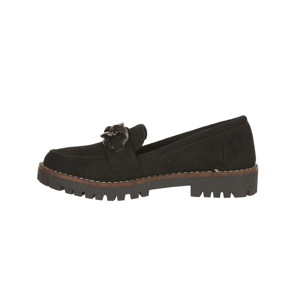 Adeline Chain Mircofibre Loafers