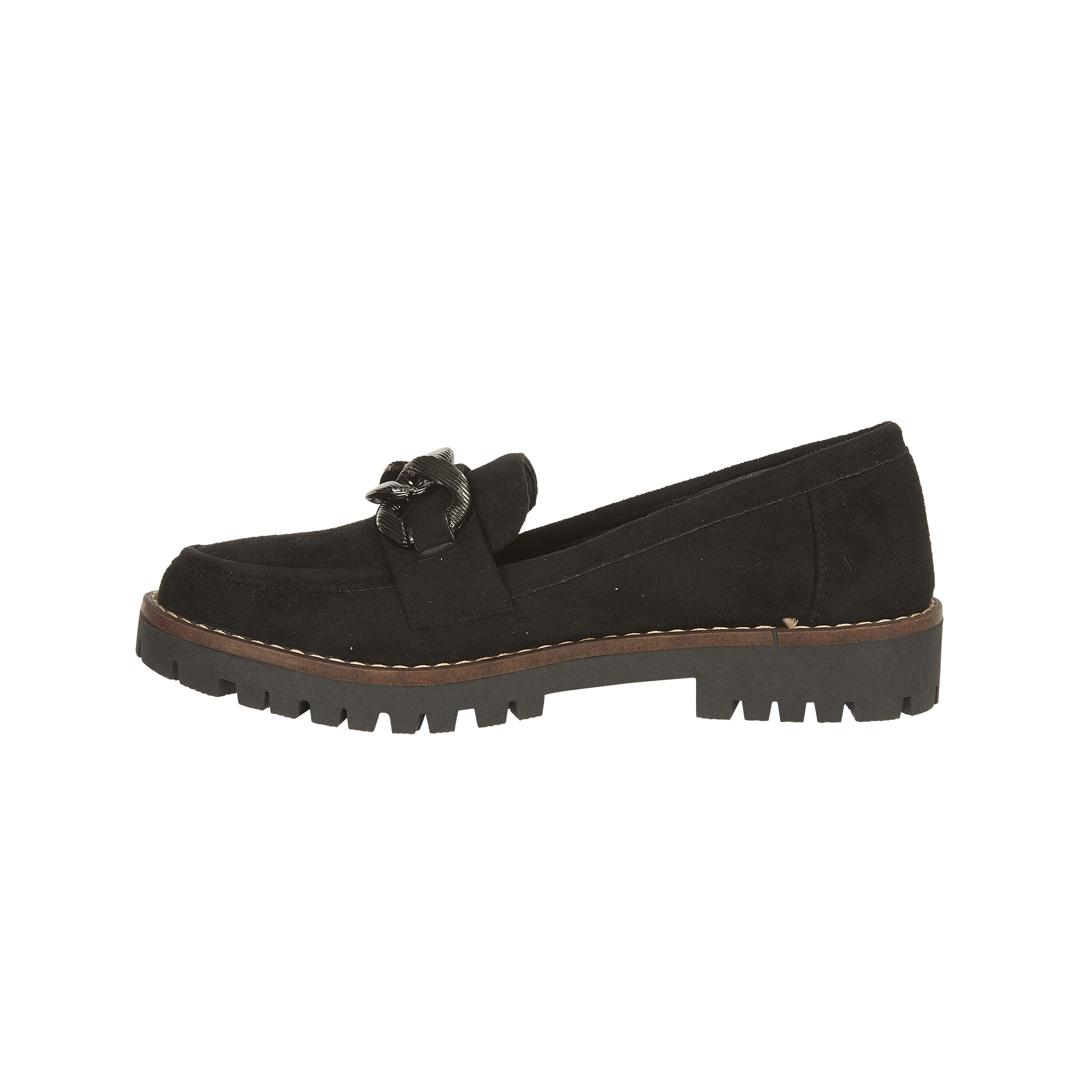 Adeline Chain Mircofibre Loafers