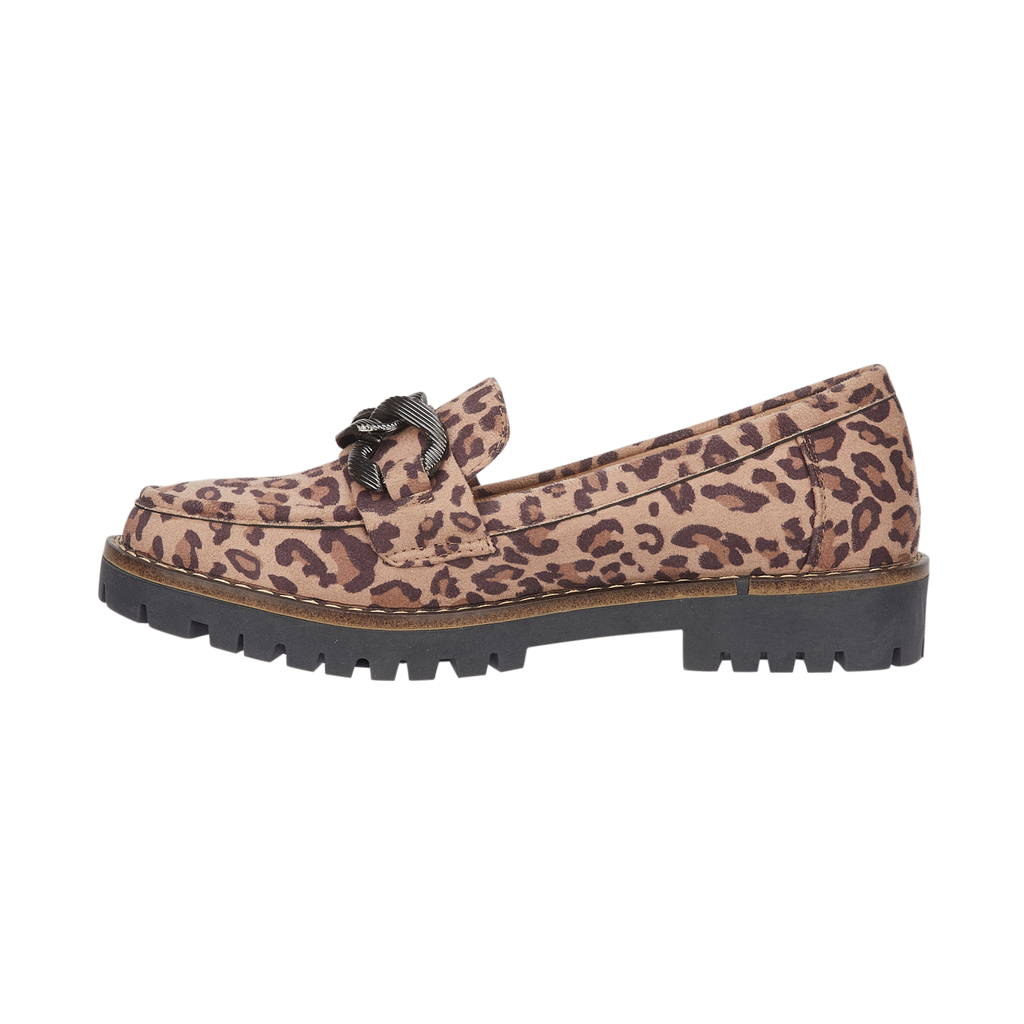 Adeline Chain Mircofibre Loafers