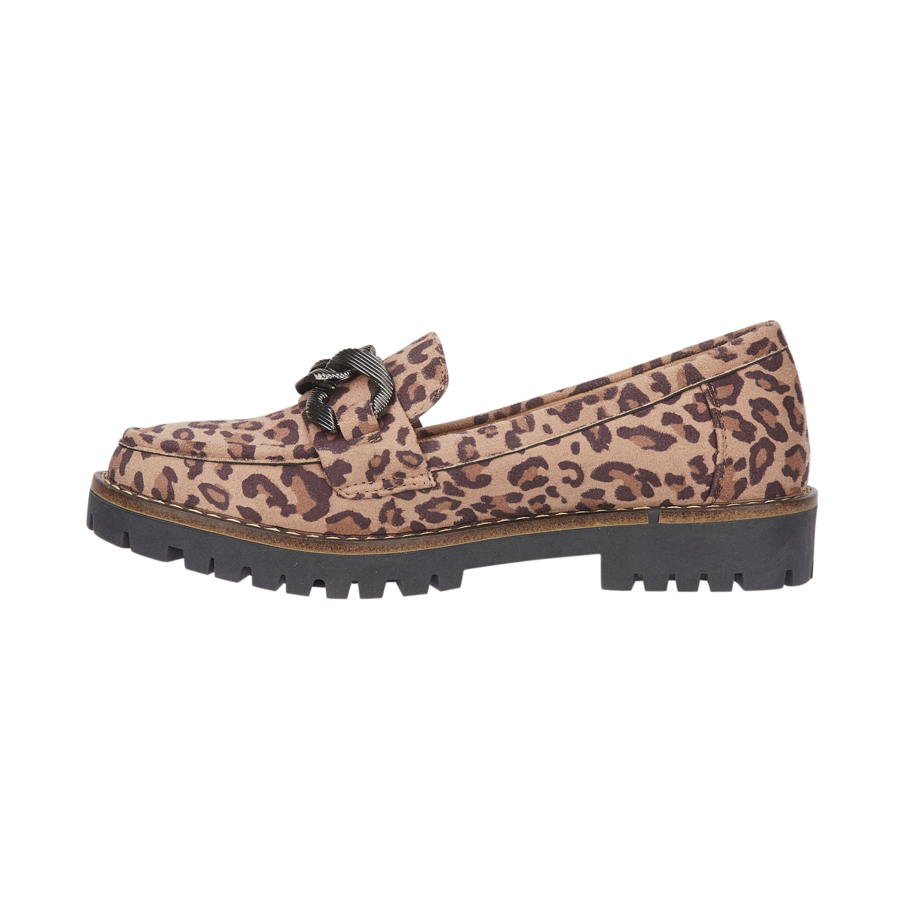 Adeline Chain Mircofibre Loafers