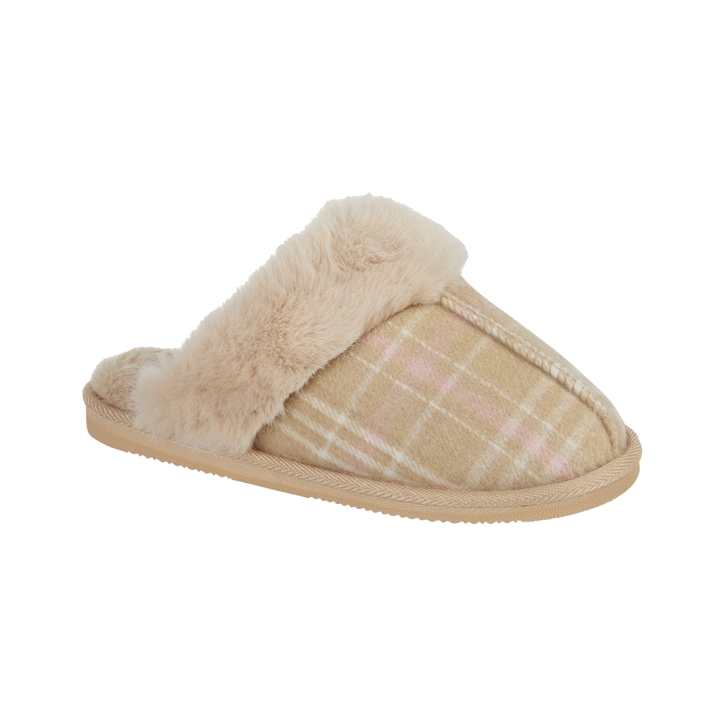 Aldwych Tartan Mule Slippers