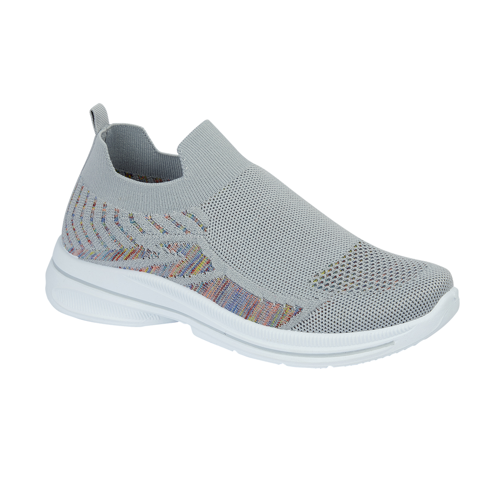 Front lightweight flyknit  grey trainer Appletini Urban Jacks 