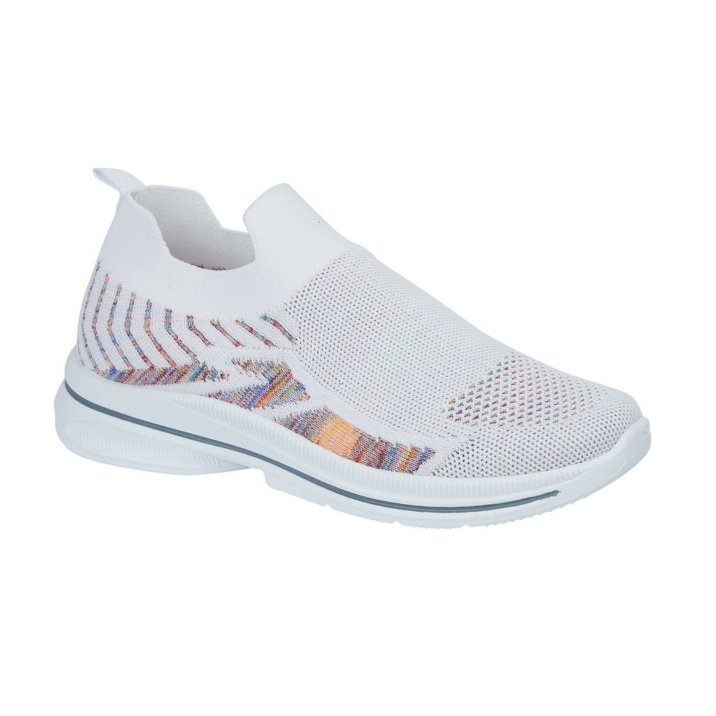 Front lightweight flyknit White trainer Appletini Urban Jacks 