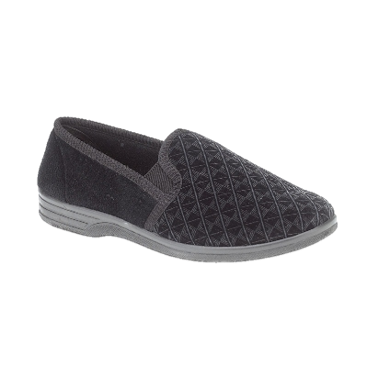 Austin Twin Gusset Velour Slippers