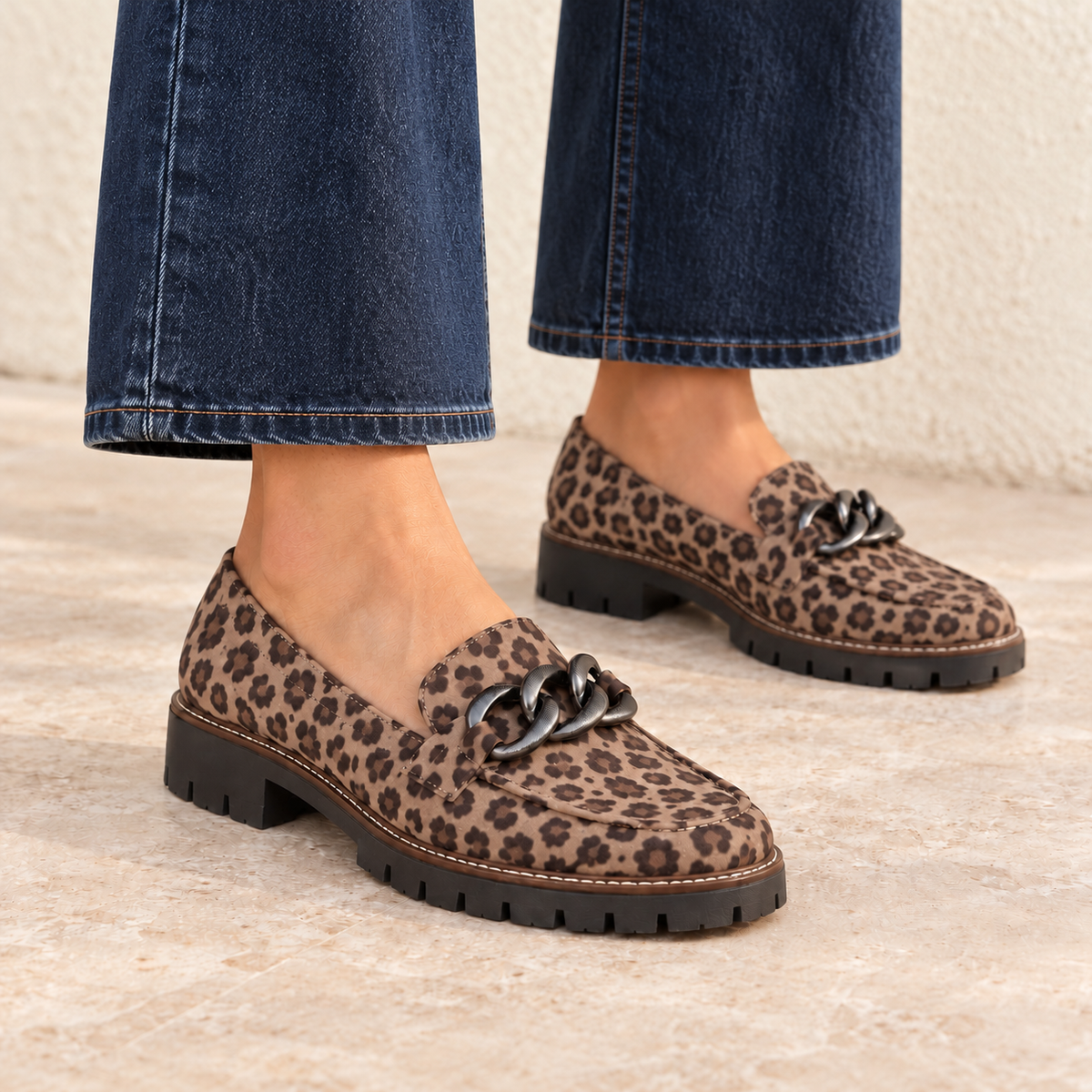 Adeline Chunky Chain Loafers