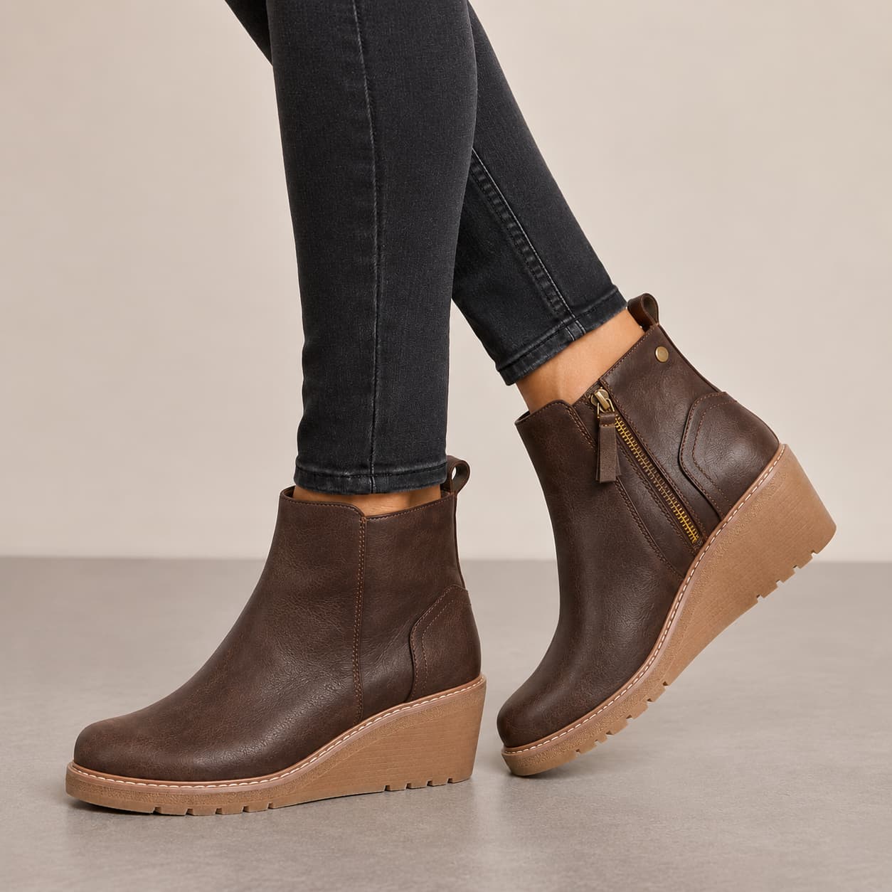 Antwerp Wedge Ankle Boots