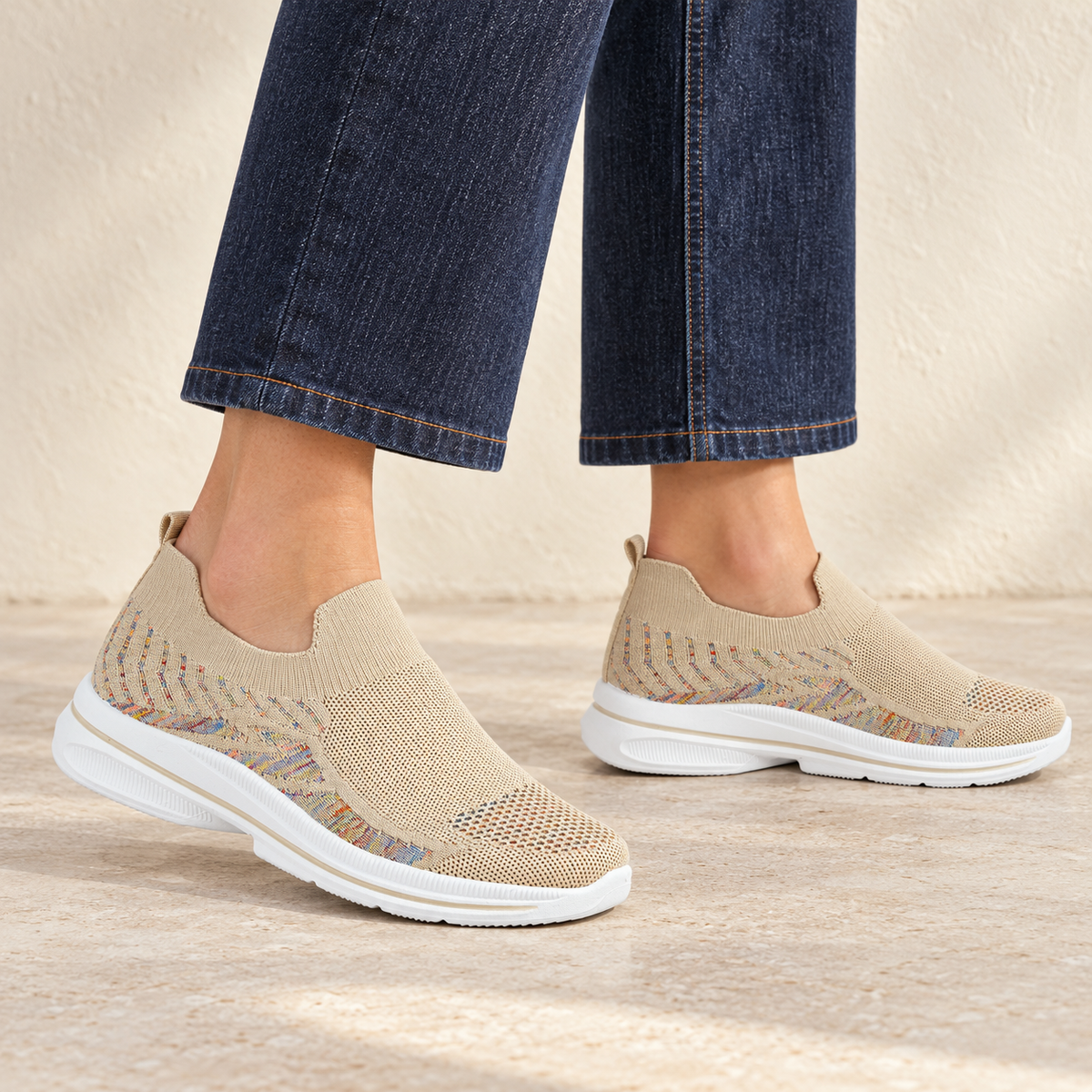 Appletini Lightweight Knitted Slip On Trainer
