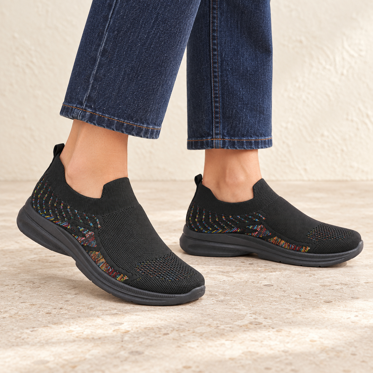Appletini Lightweight Knitted Slip On Trainer
