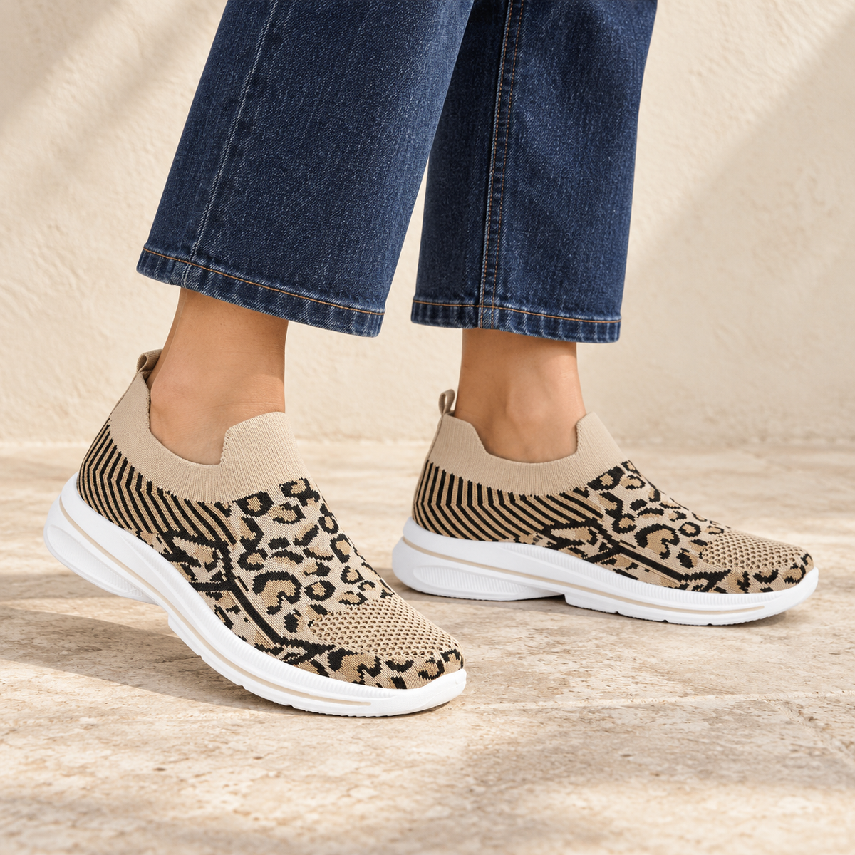 Appletini Lightweight Knitted Slip On Trainer