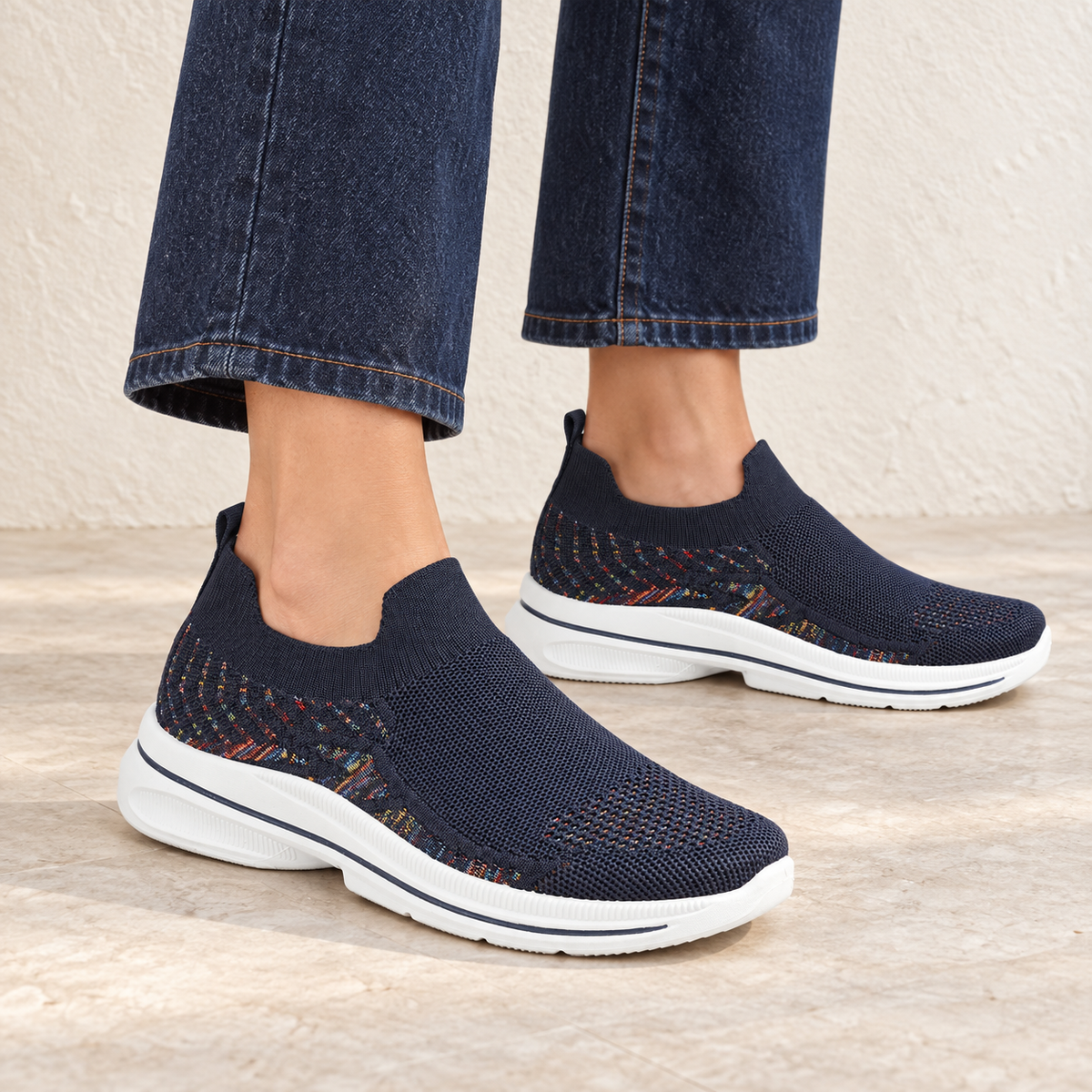 Appletini Lightweight Knitted Slip On Trainer