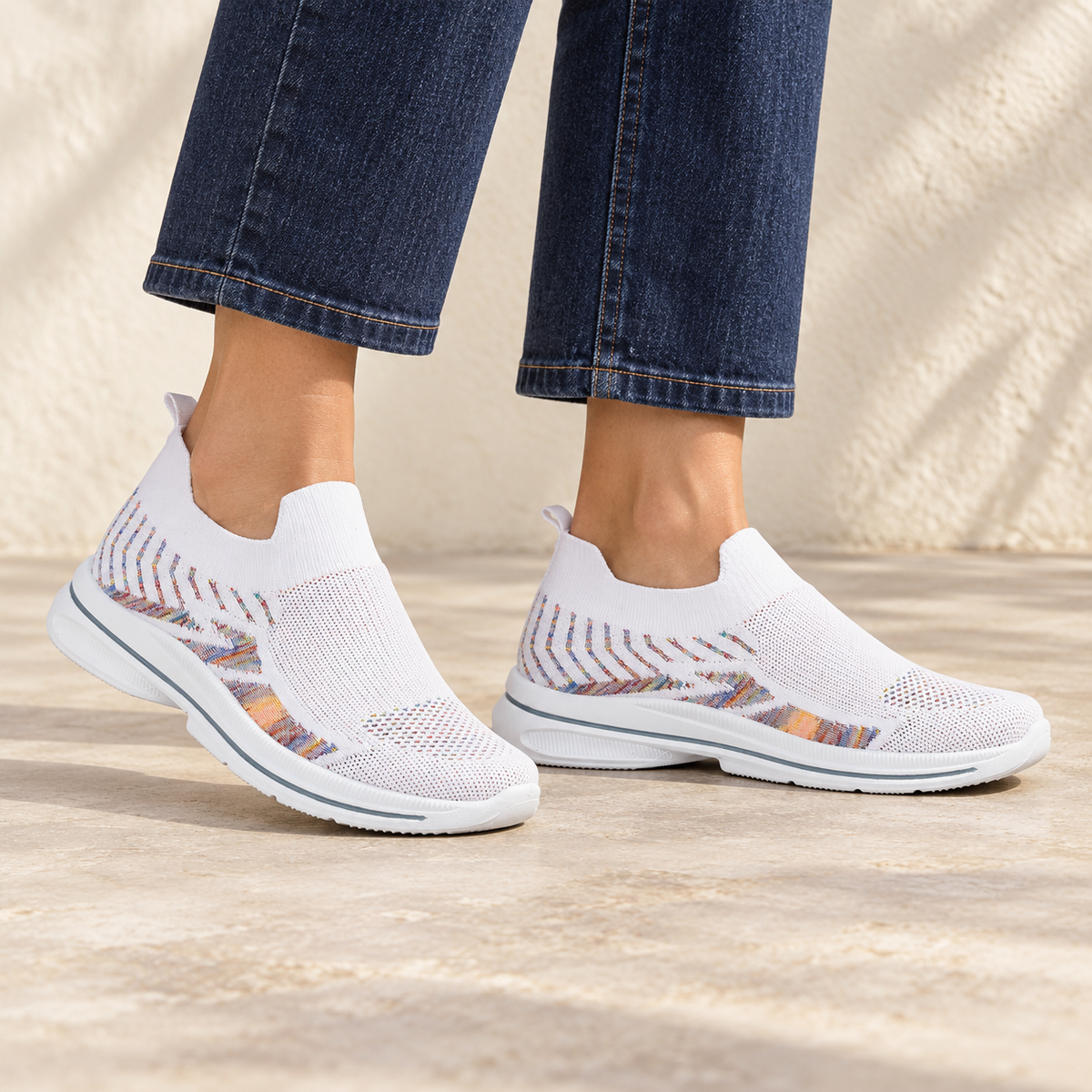 Appletini Lightweight Knitted Slip On Trainer