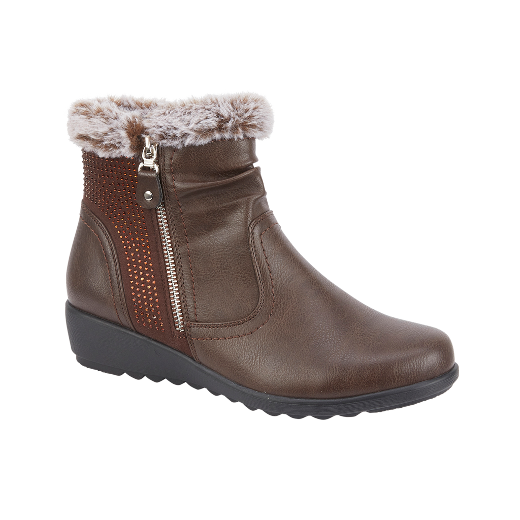 Basil Wedge Ankle Boots