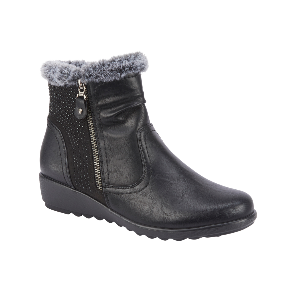 Basil Wedge Ankle Boots