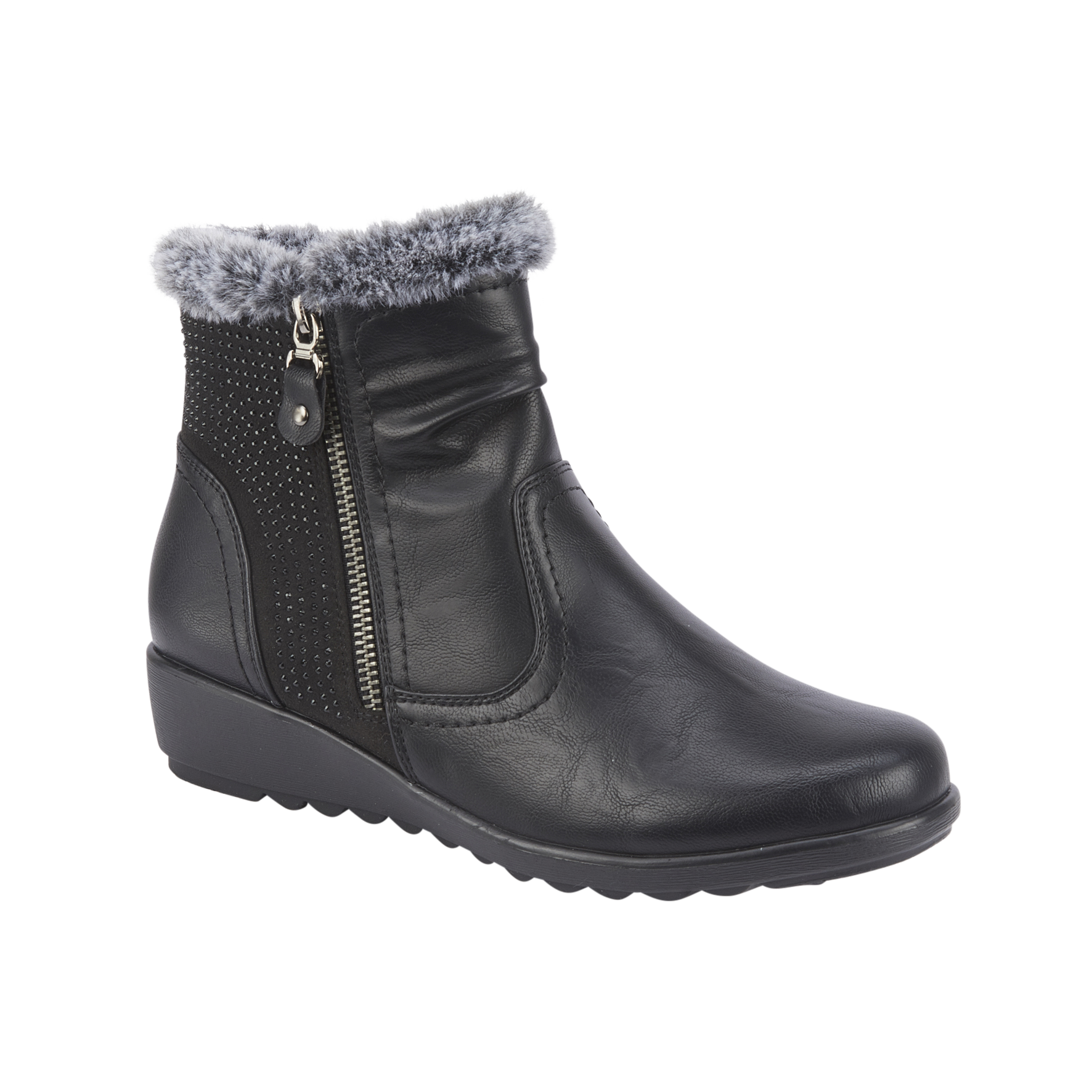 Basil Wedge Ankle Boots