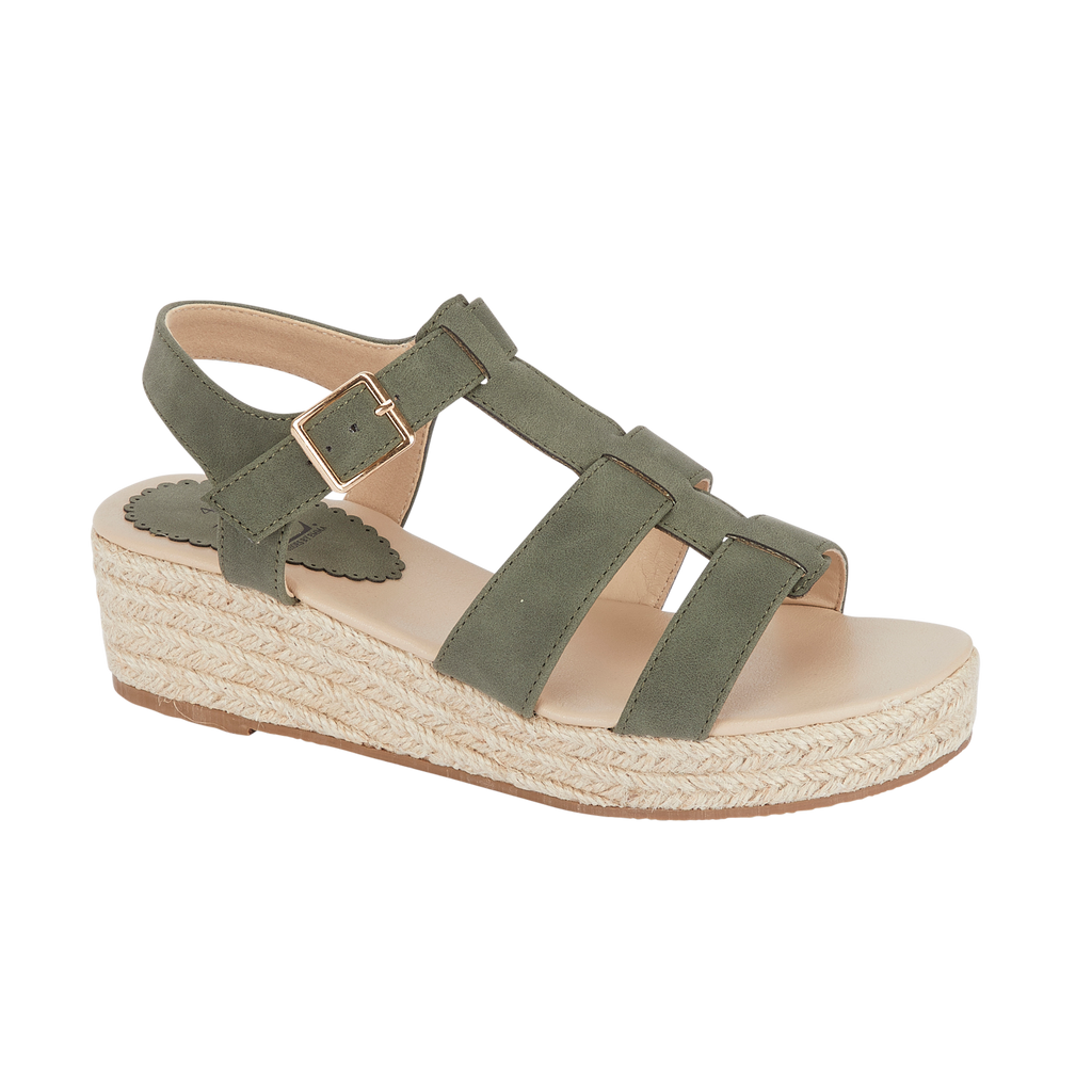 Bonnie Wedge Hessian Sandals