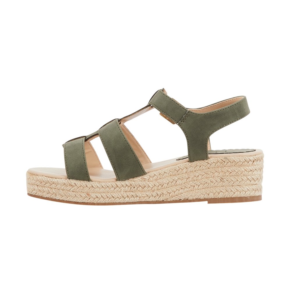 Bonnie Wedge Hessian Sandals