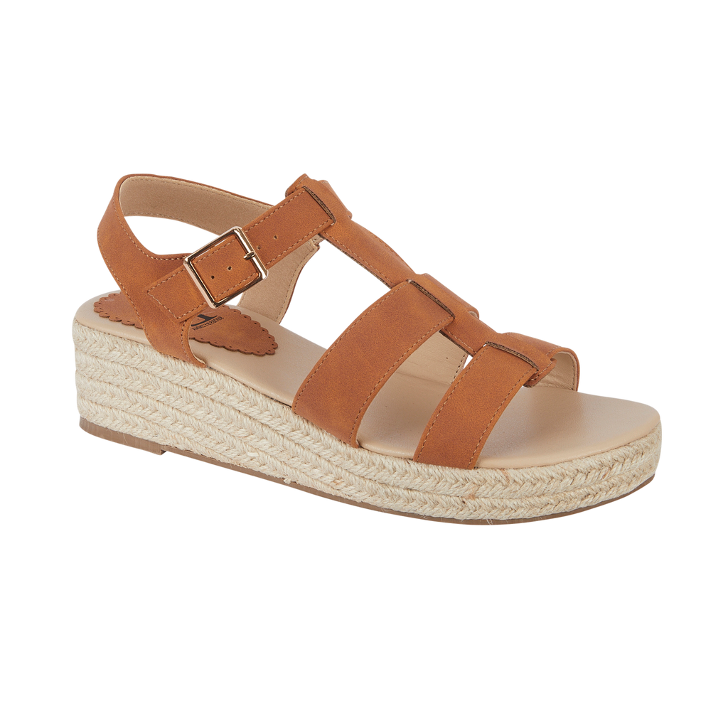 Bonnie Wedge Hessian Sandals