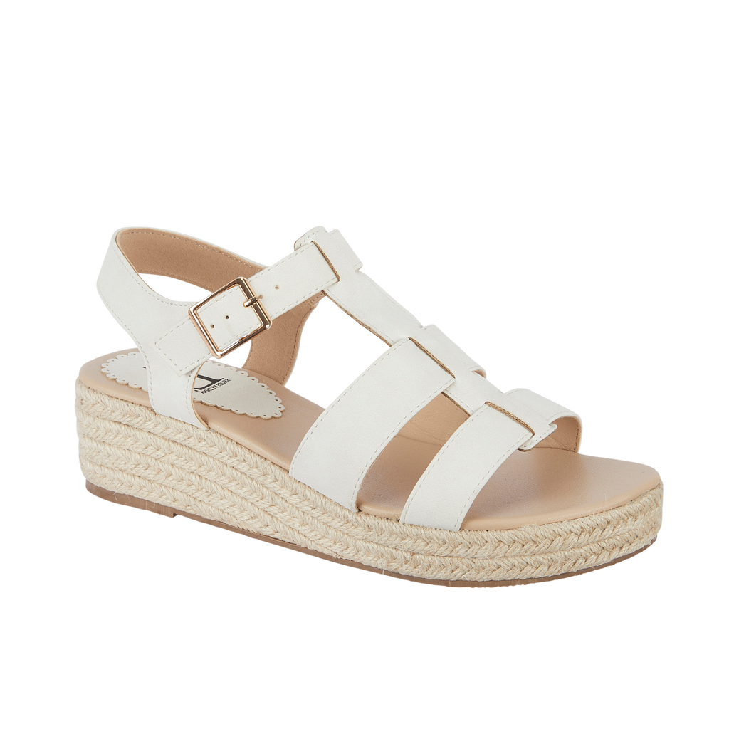 Bonnie Wedge Hessian Sandals