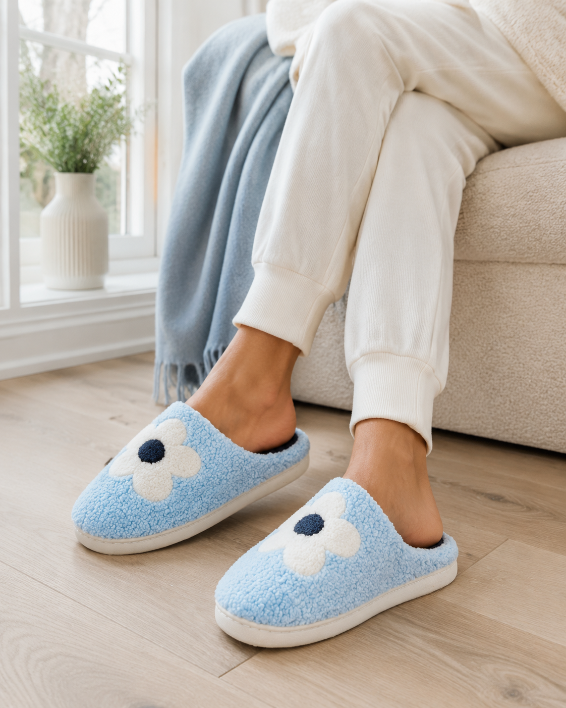 Blossom Borg Mule Slippers