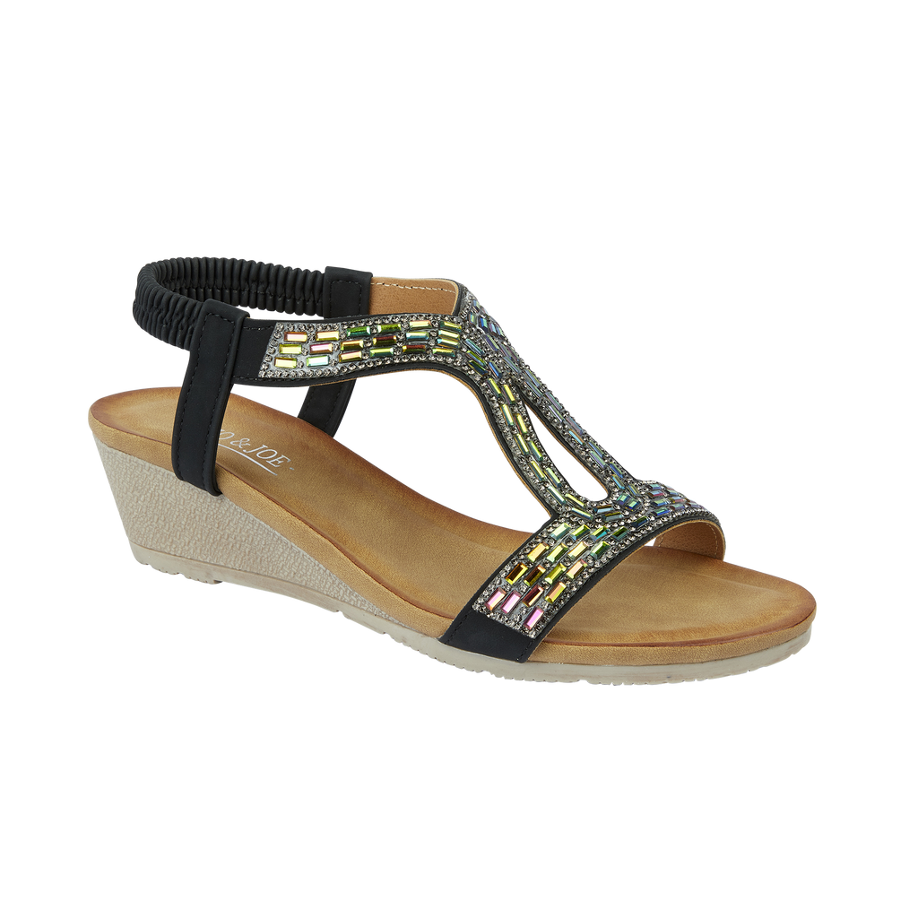 Cape Verde Jewelled Wedge Sandals