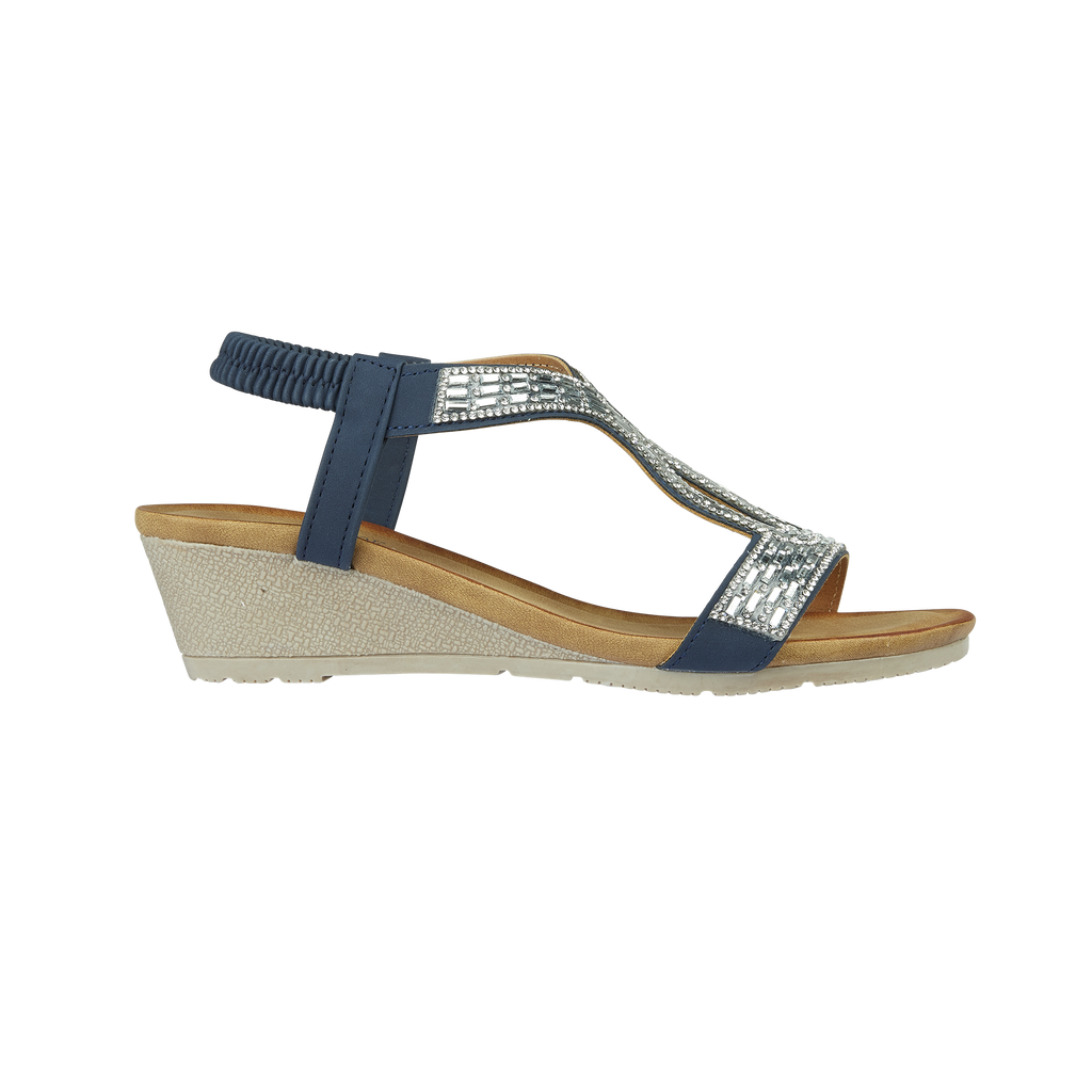 Cape Verde Jewelled Wedge Sandals