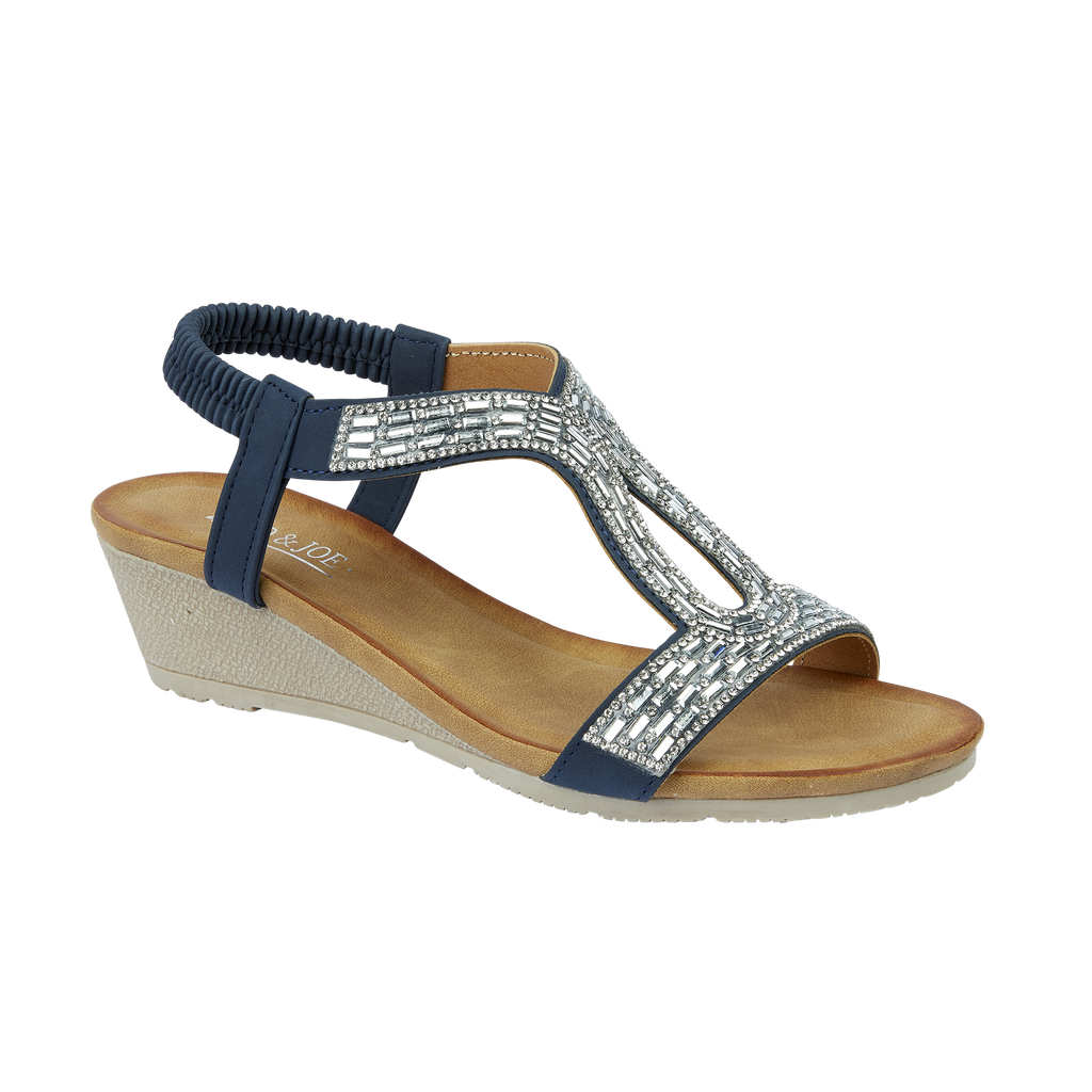 Cape Verde Jewelled Wedge Sandals