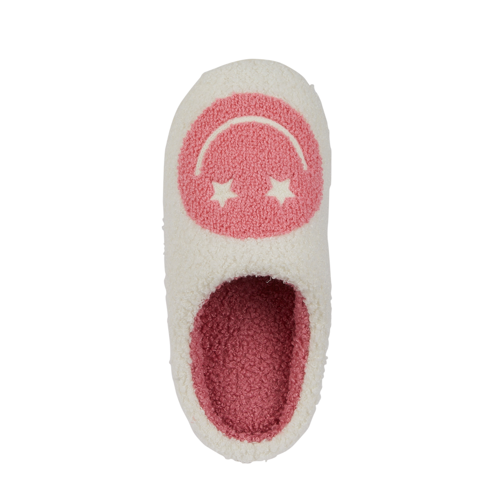 Cheerful Cream Borg Mule Slippers
