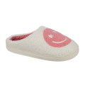 Cheerful Cream Borg Mule Slippers
