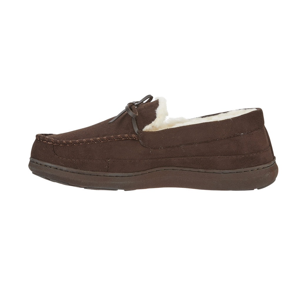 Cranford Fur Lined Moccasin Slippers