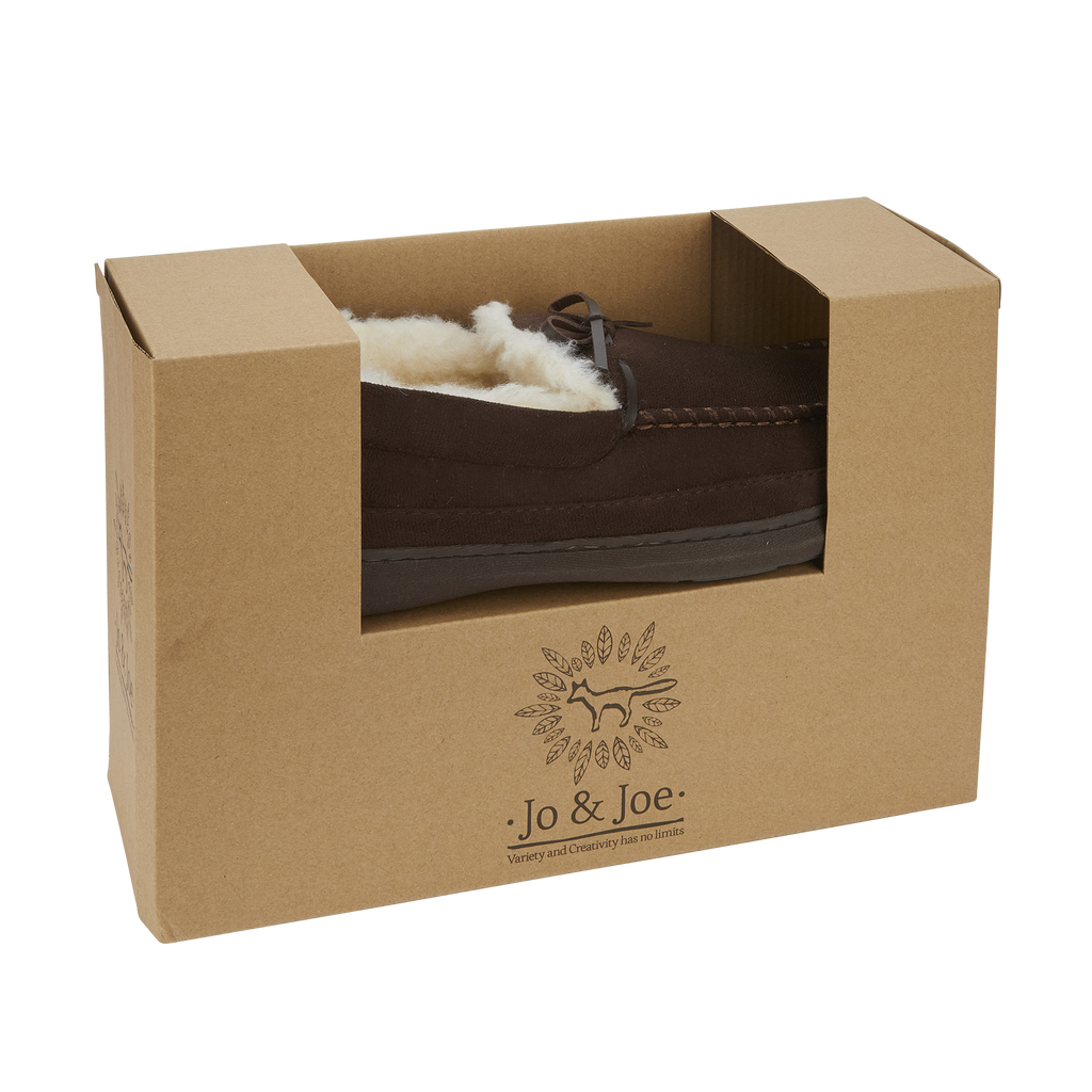 Cranford Fur Lined Moccasin Slippers