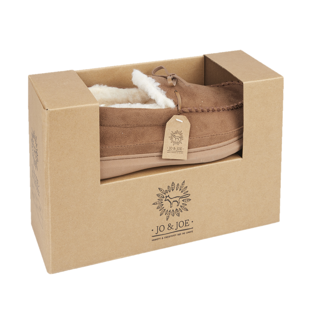 Cranford Fur Lined Moccasin Slippers