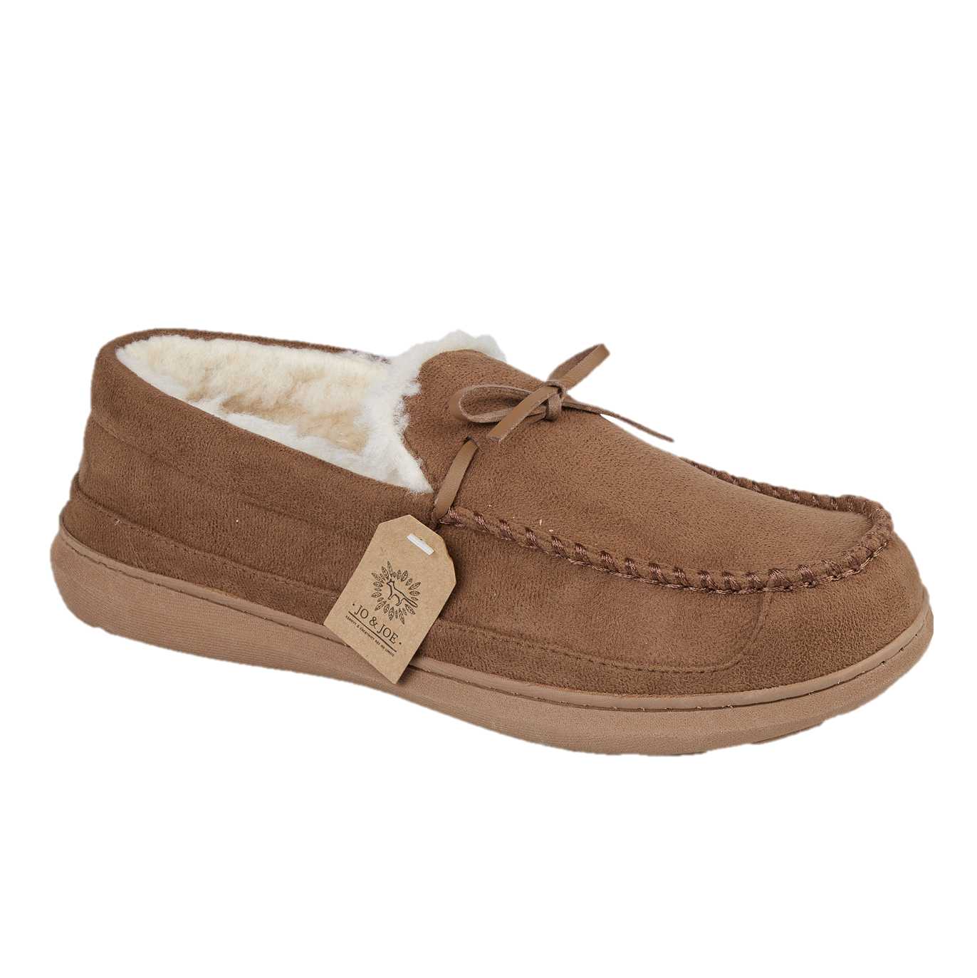 Cranford Fur Lined Moccasin Slippers