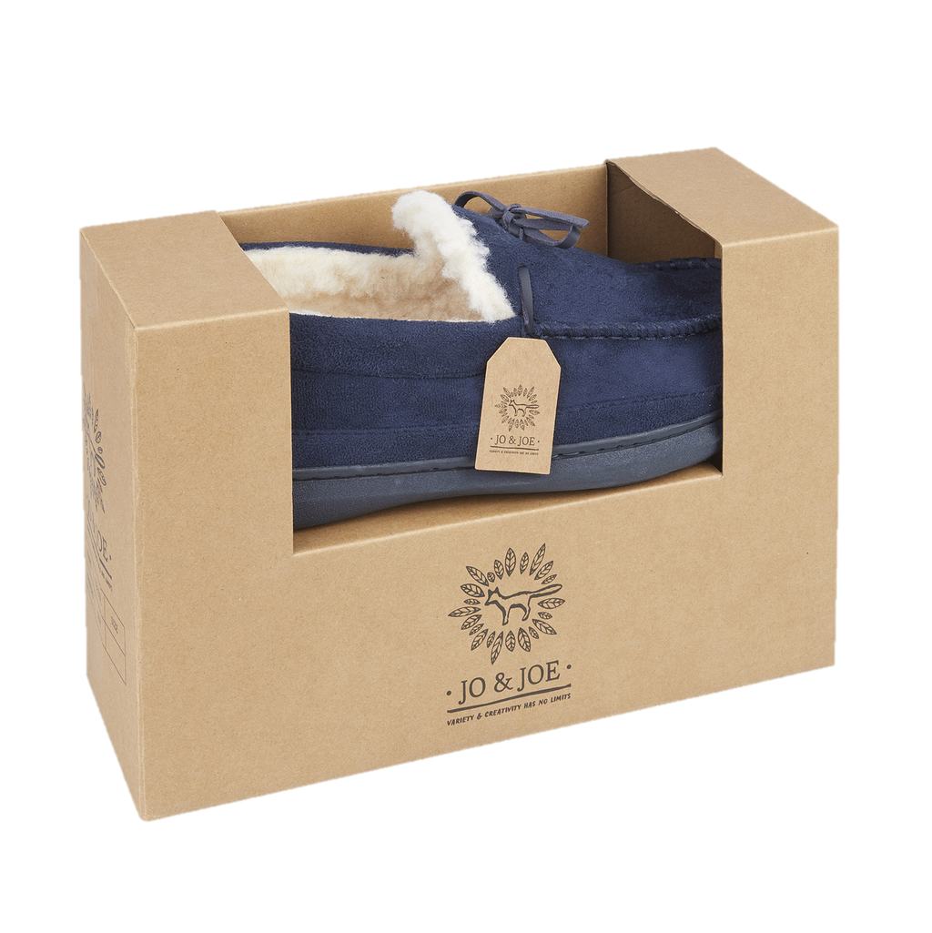 Cranford Fur Lined Moccasin Slippers