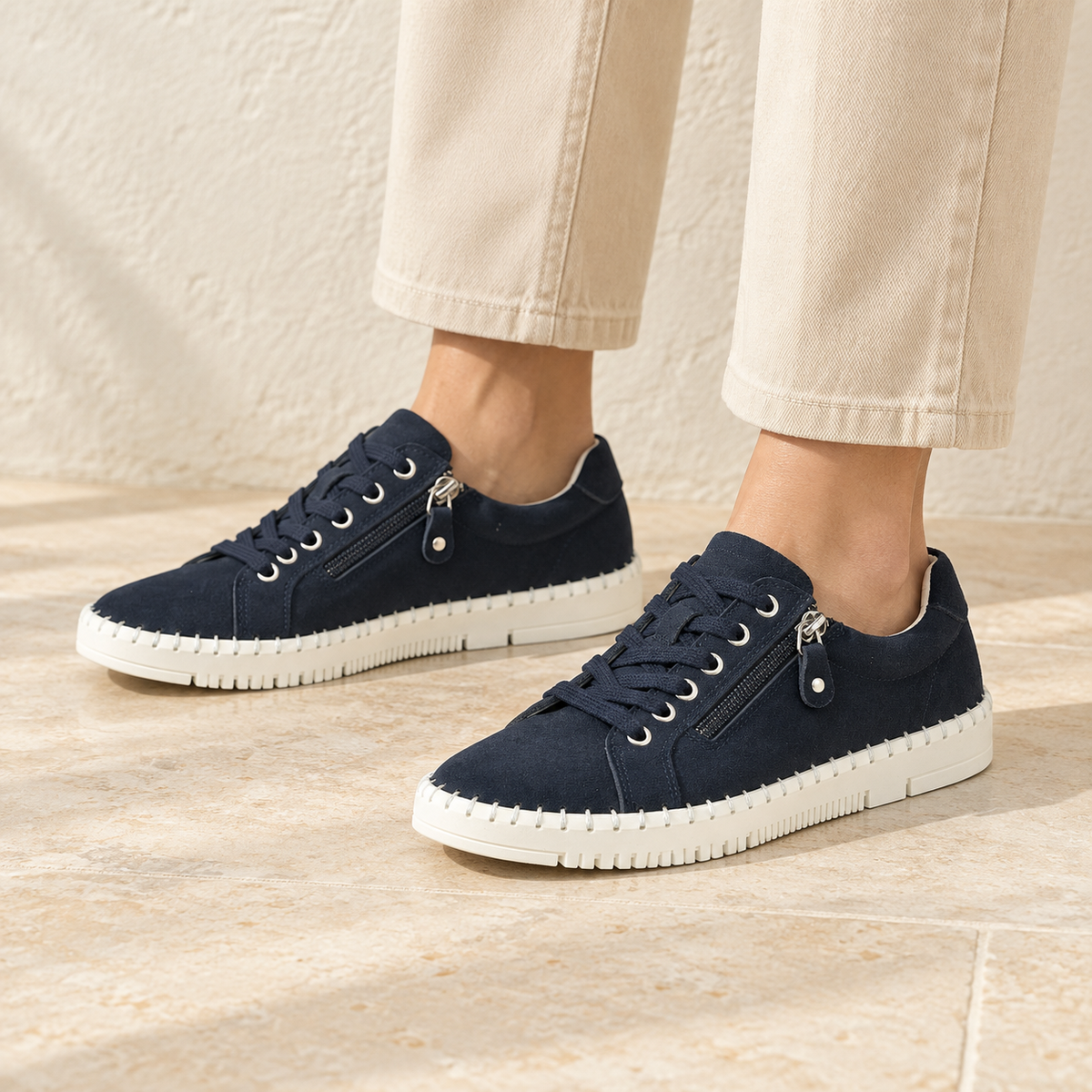 Cadiz Suede Casual Lace Shoes
