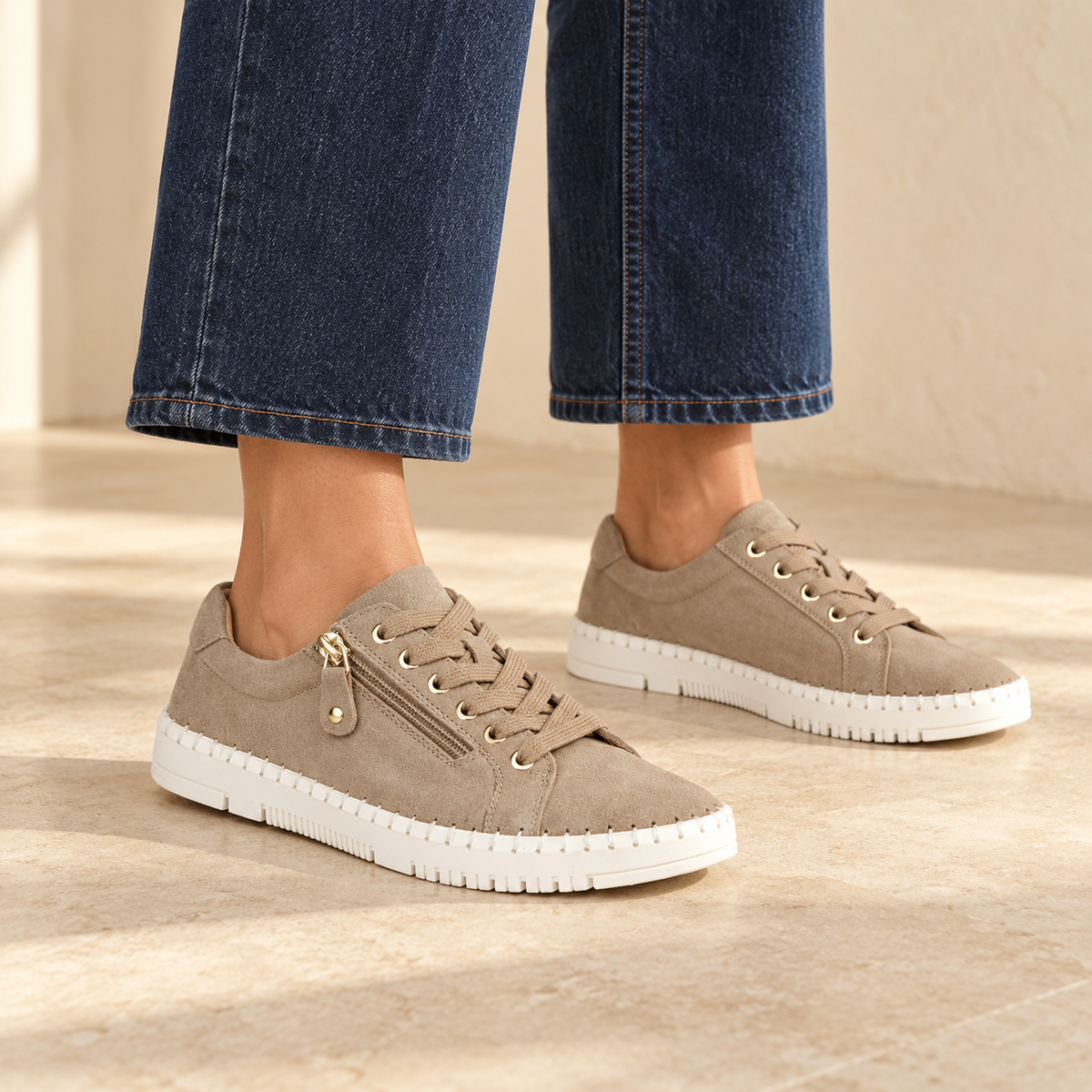 Cadiz Suede Casual Lace Shoes