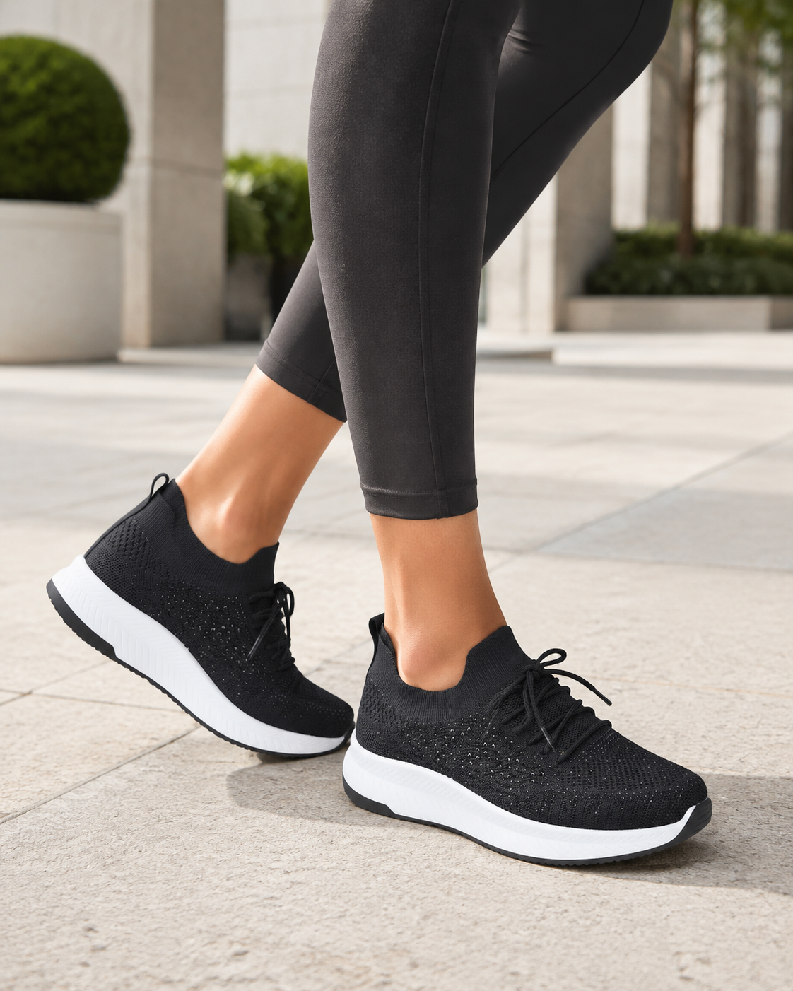 Calypso Lightweight Lace Up Trainers