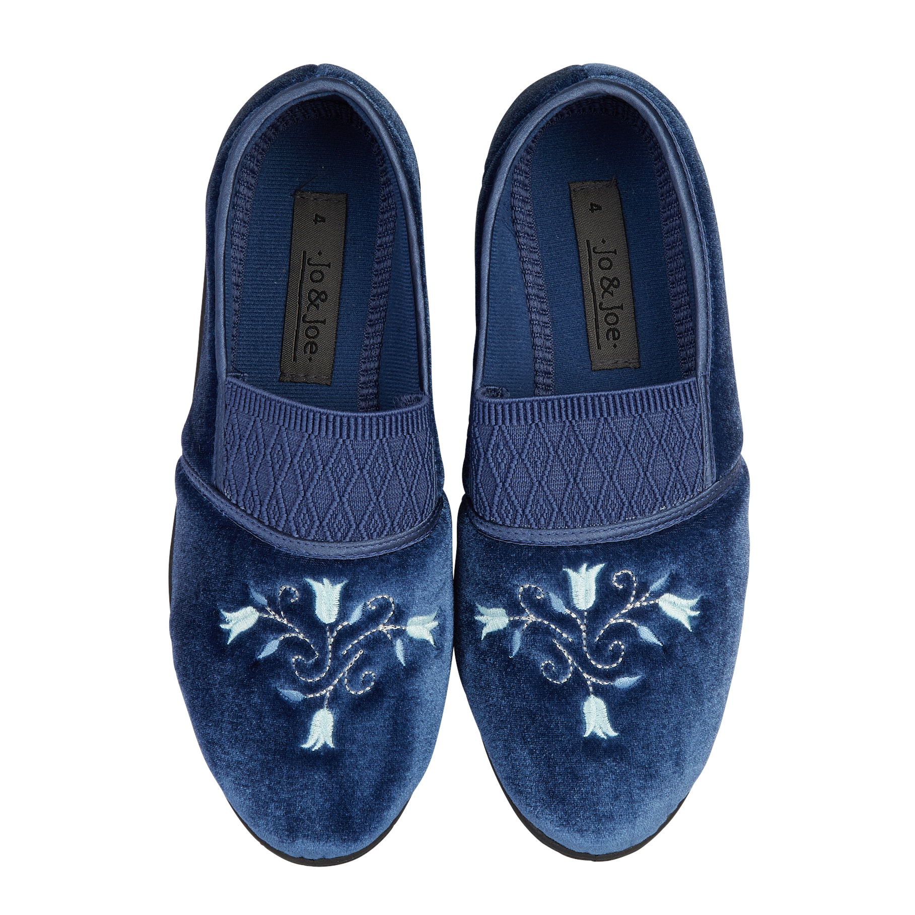Enid Wide Fit Embroidered Slippers