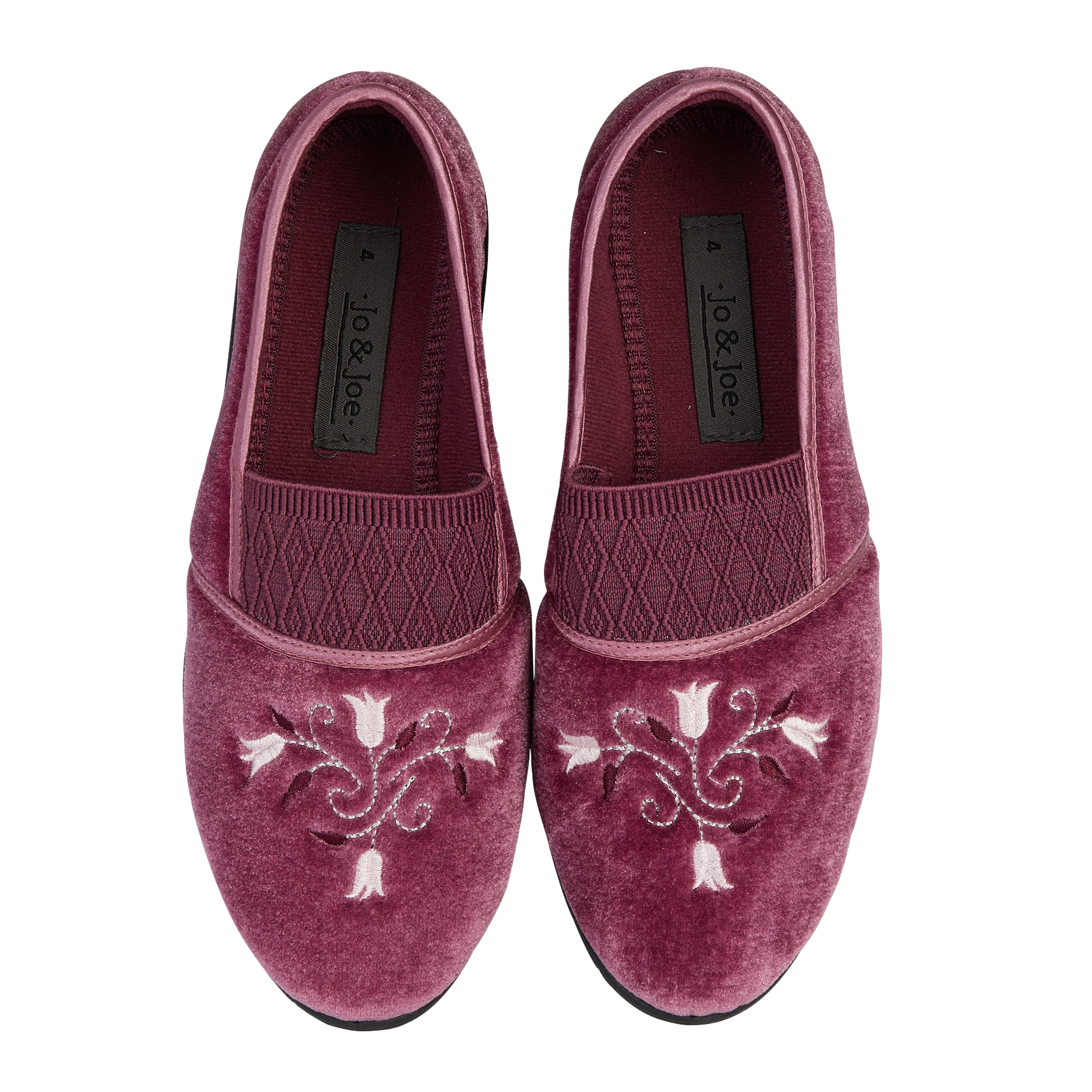 Enid Wide Fit Embroidered Slippers