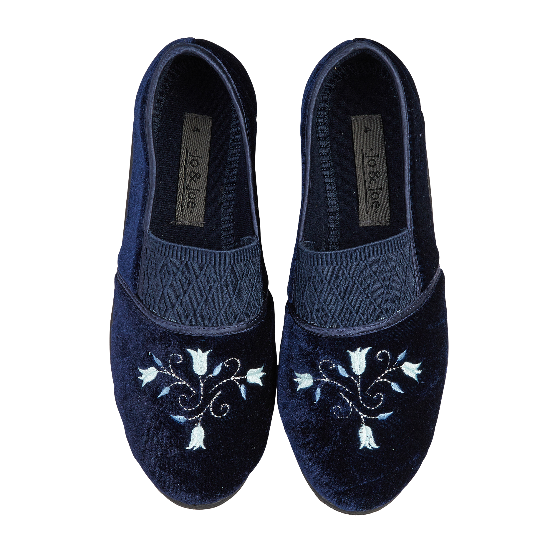 Enid Wide Fit Embroidered Slippers
