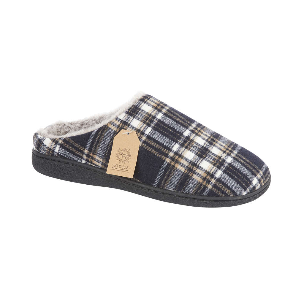 Falkirk Checked Mule Slippers