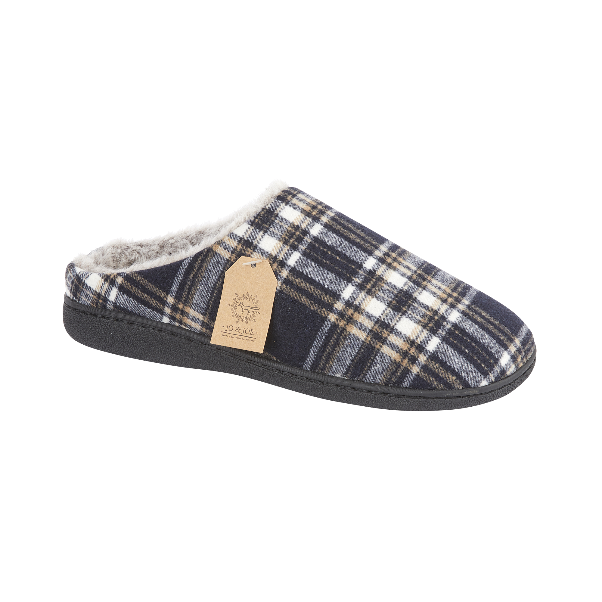 Falkirk Checked Mule Slippers