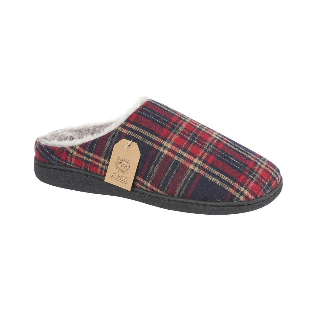 Falkirk Checked Mule Slippers