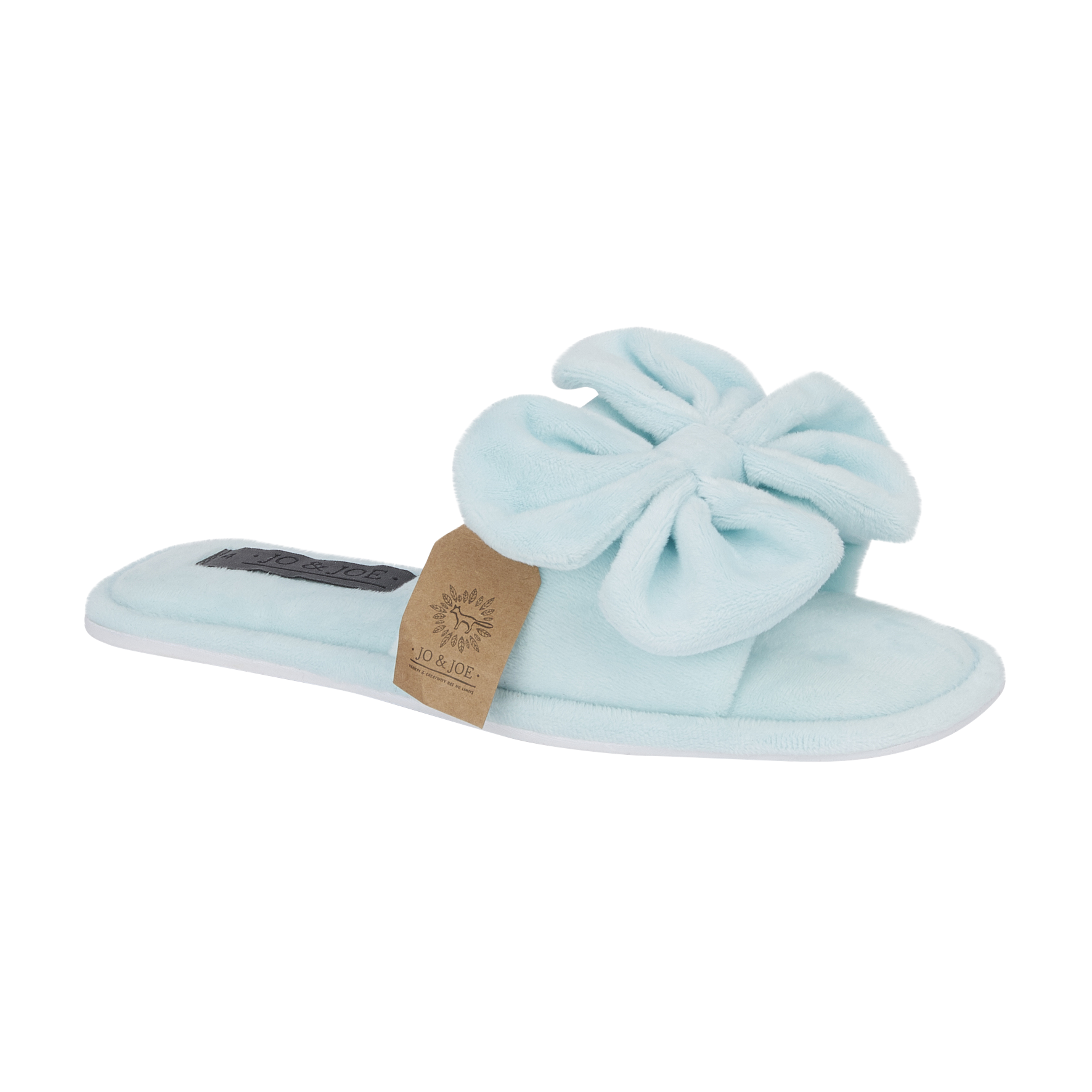 Fanfare Oversized Bow Open Toe Sliders