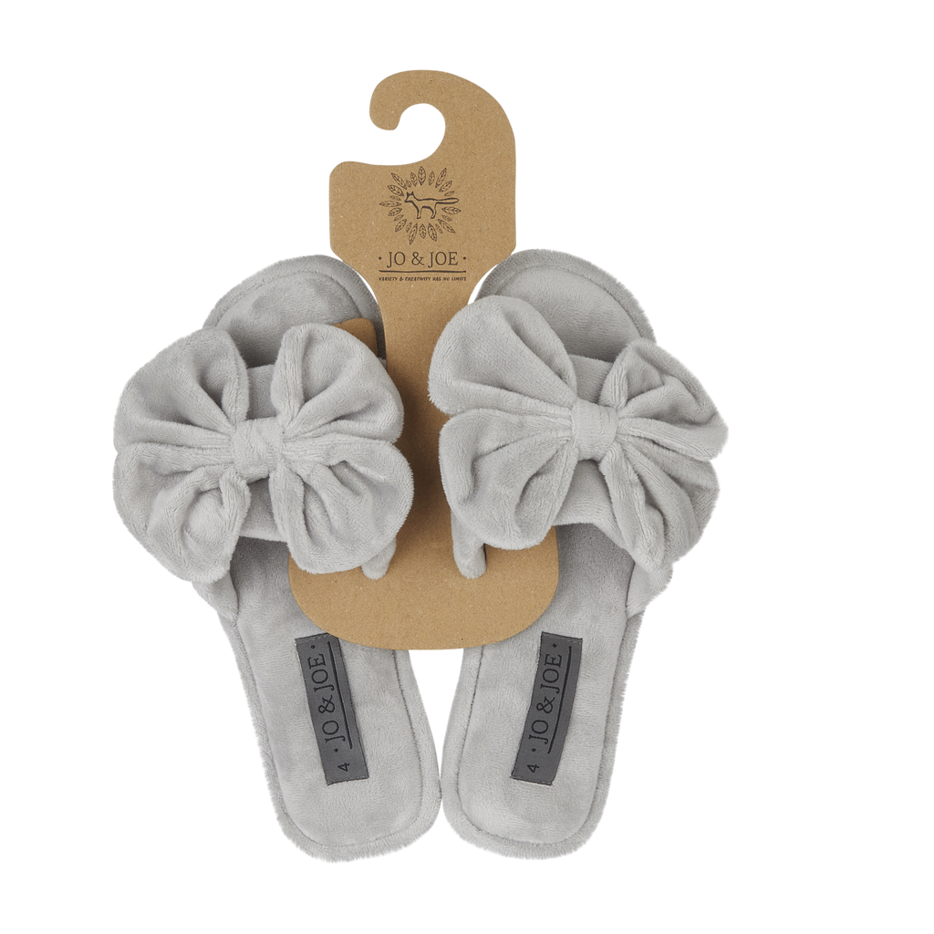 Fanfare Oversized Bow Open Toe Sliders