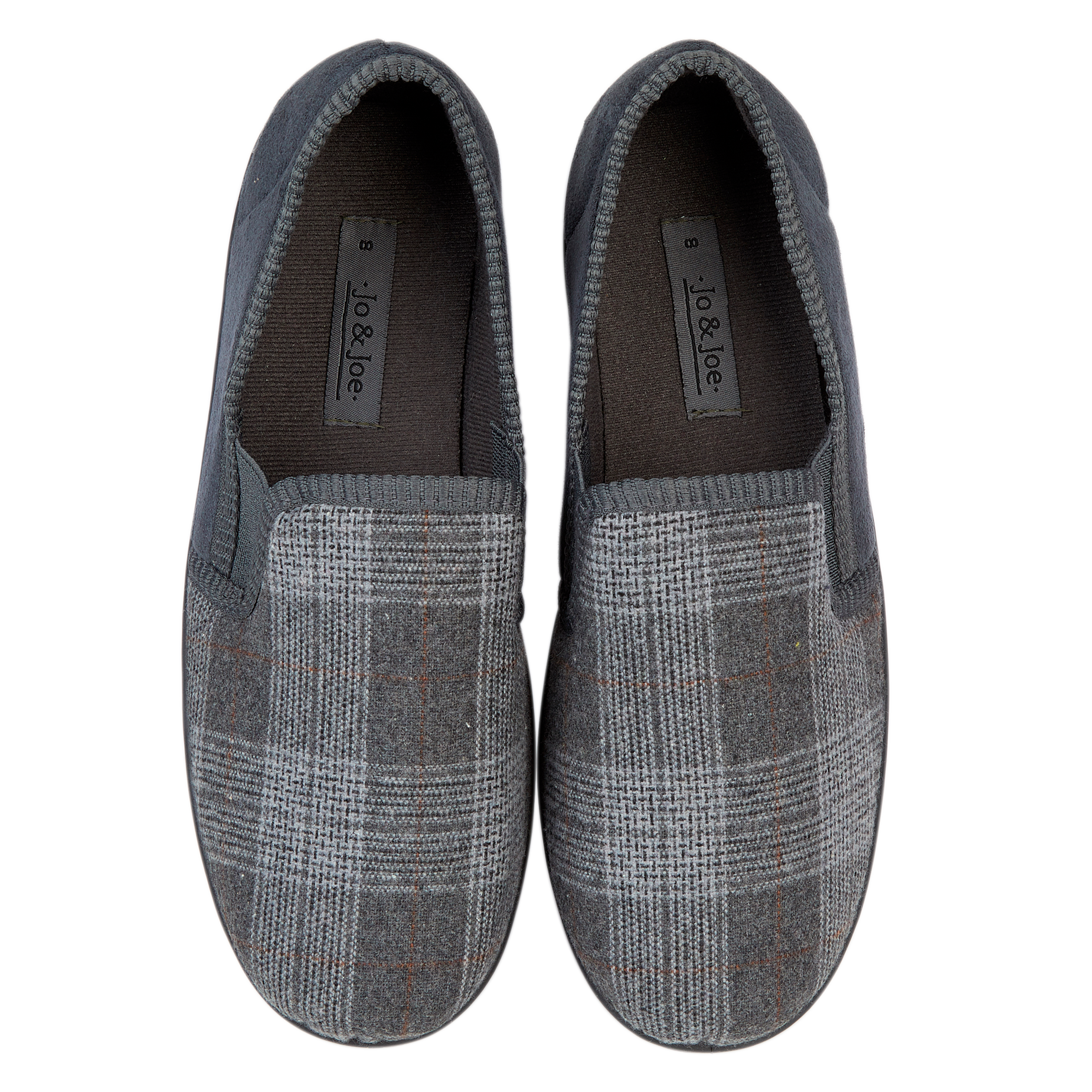 Geoff Grey Twin Gusset Slippers