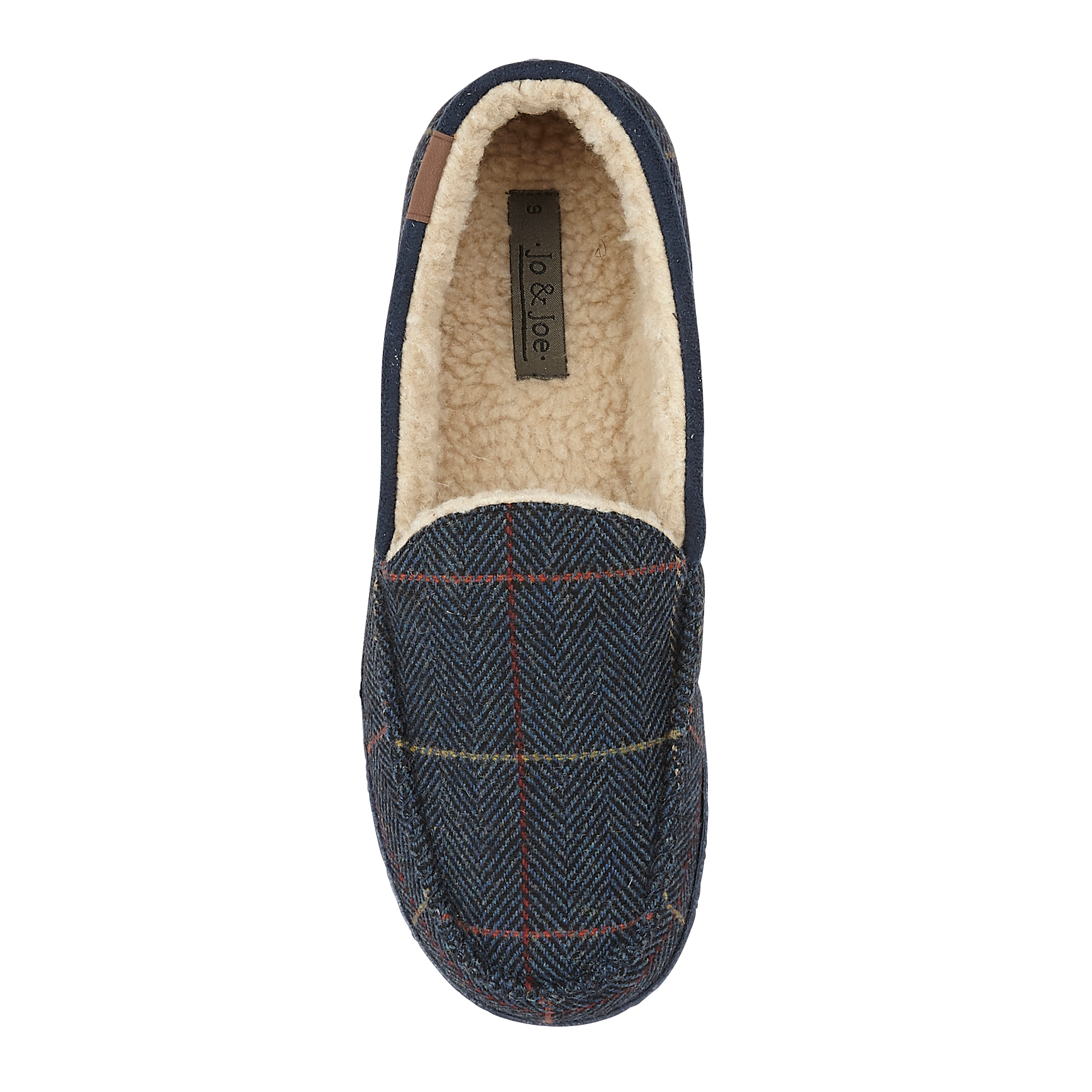 Glengarry Brown Tweed Moccasin Slippers