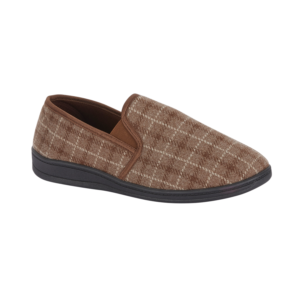 Gordon Checked Slippers
