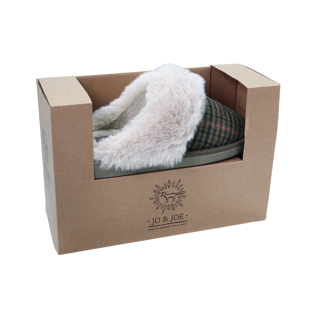 Gretna Faux Fur Mule Slippers