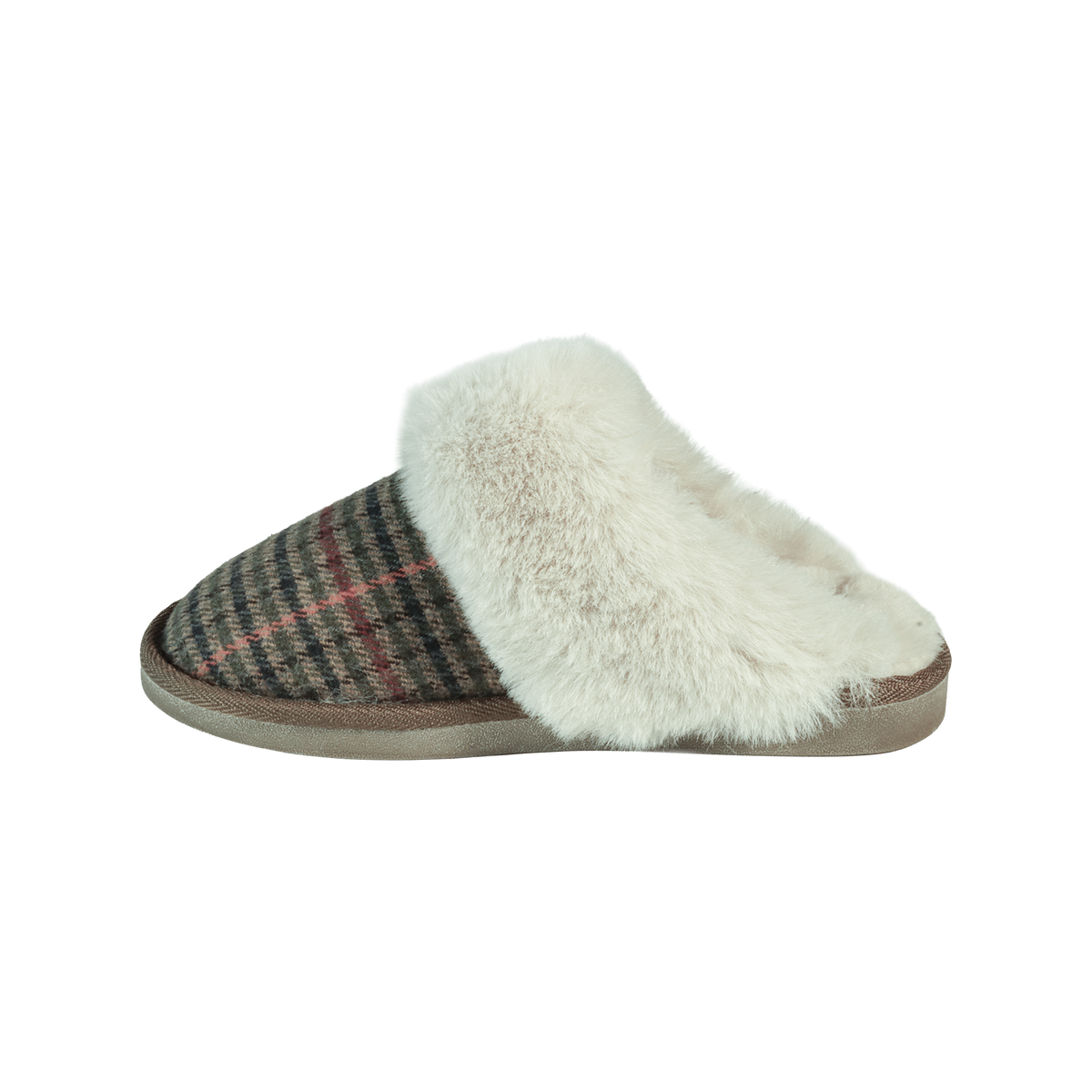 Gretna Faux Fur Mule Slippers